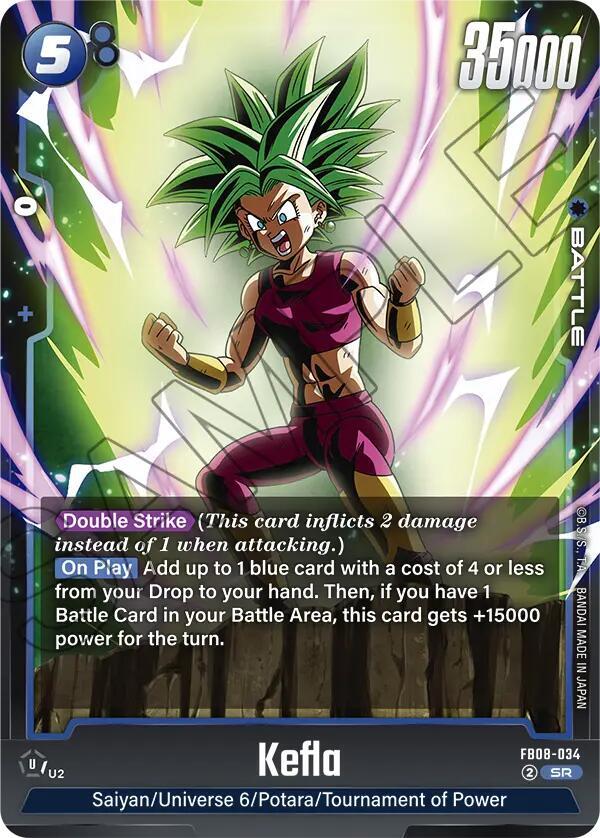 Kefla FB08-034 card from Saiyan's Pride