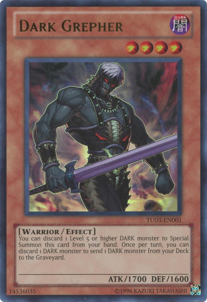 Dark Grepher TU03-EN001 card from Turbo Pack: Booster Three