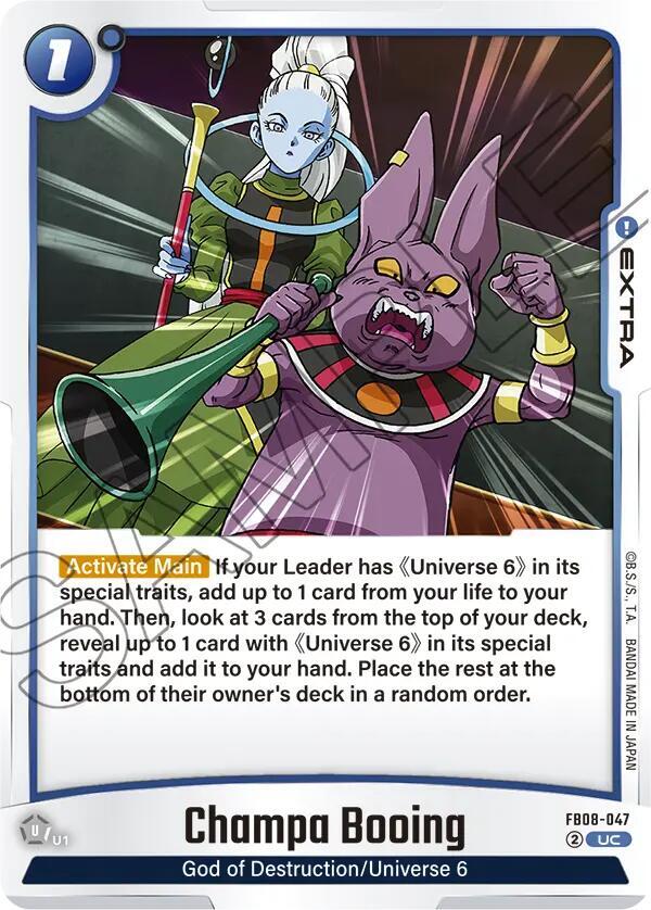 Champa Booing FB08-047 card from Saiyan's Pride