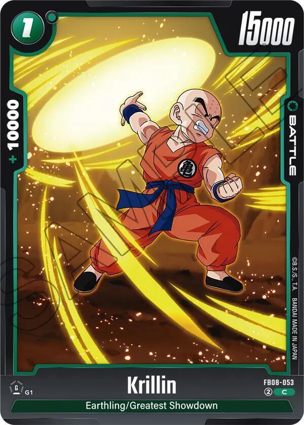 Krillin FB08-053 card from Saiyan's Pride