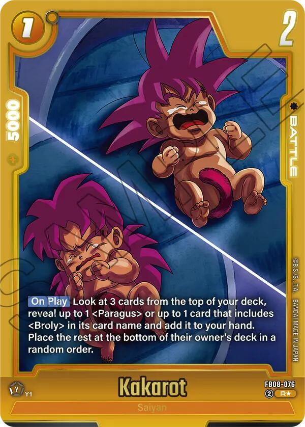 Kakarot (Alternate Art) FB08-076 card from Saiyan's Pride