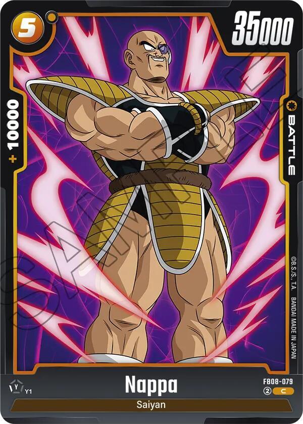 Nappa FB08-079 card from Saiyan's Pride