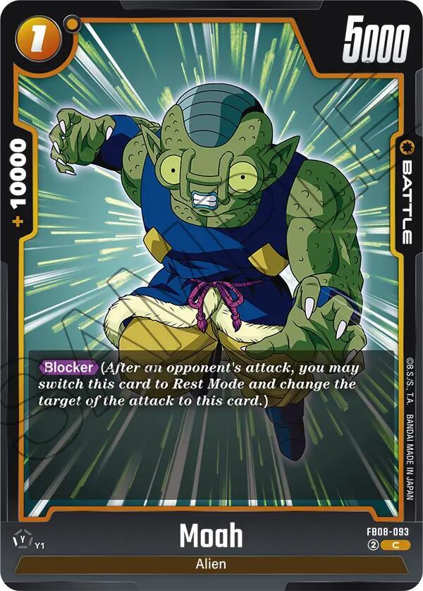Moah FB08-093 card from Saiyan's Pride