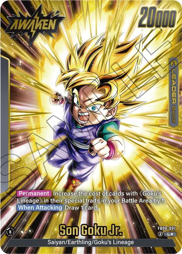 Son Goku Jr. (Alternate Art) FB08-097 card from Saiyan's Pride
