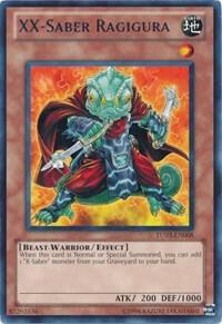 XX-Saber Ragigura TU03-EN008 card from Turbo Pack: Booster Three