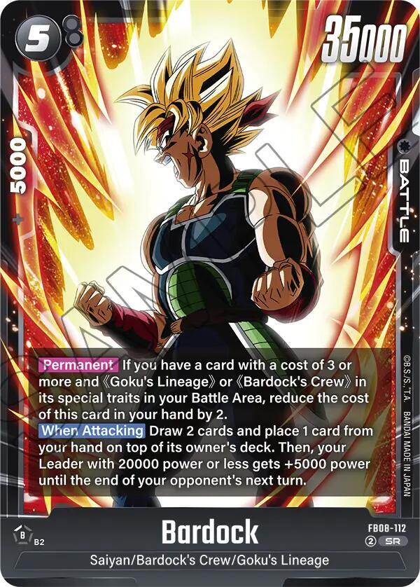Bardock FB08-112 card from Saiyan's Pride