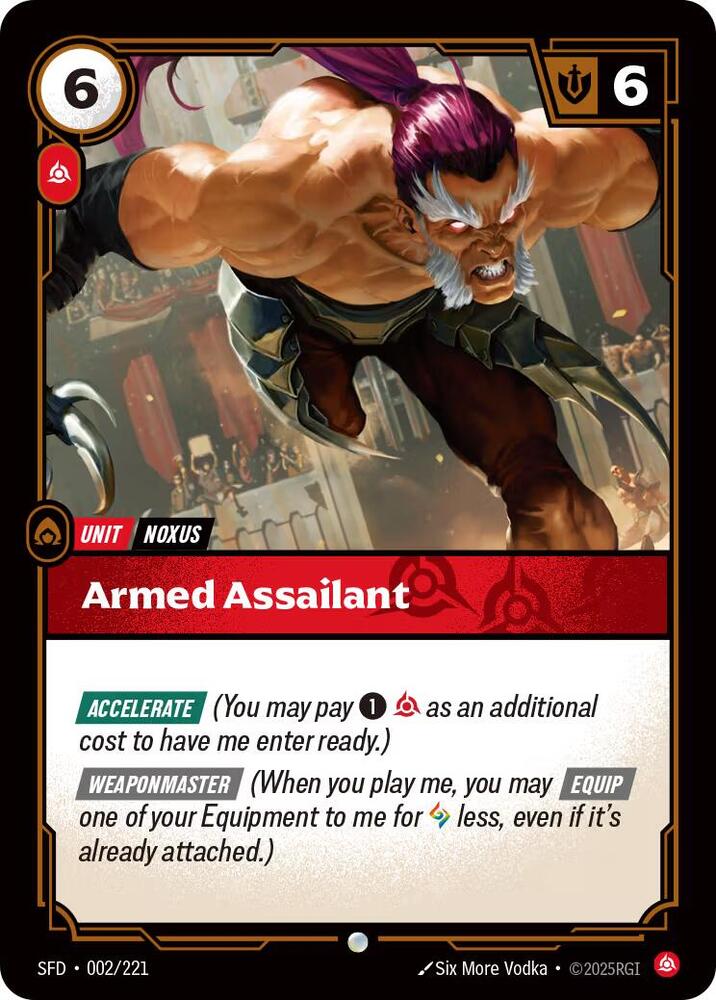 Armed Assailant 002/221 card from Spiritforged