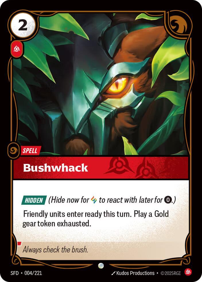 Bushwack 004/221 card from Spiritforged
