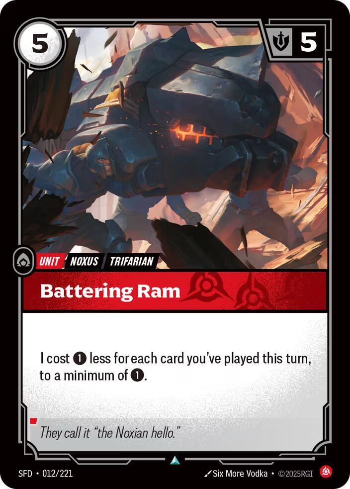 Battering Ram 012/221 card from Spiritforged