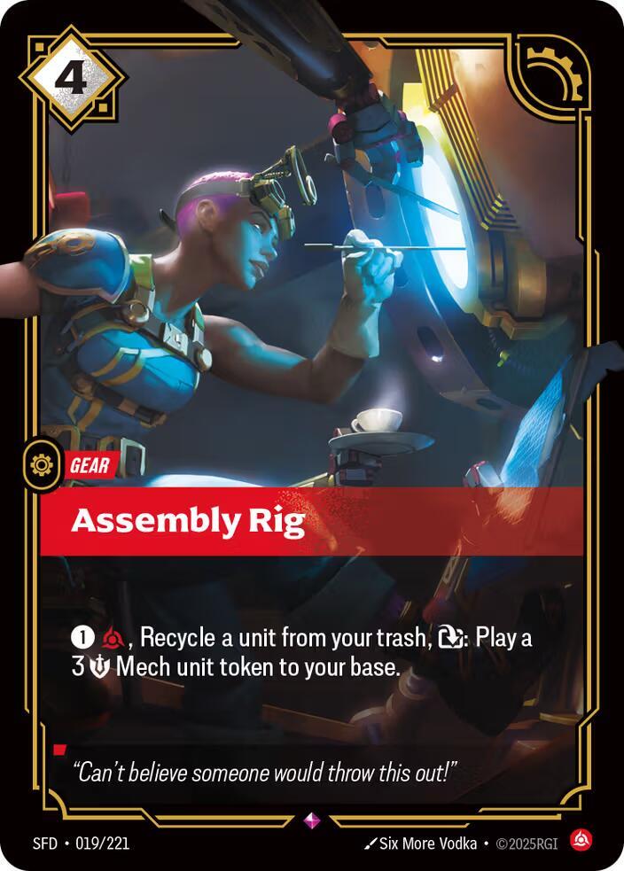 Assembly Rig 019/221 card from Spiritforged