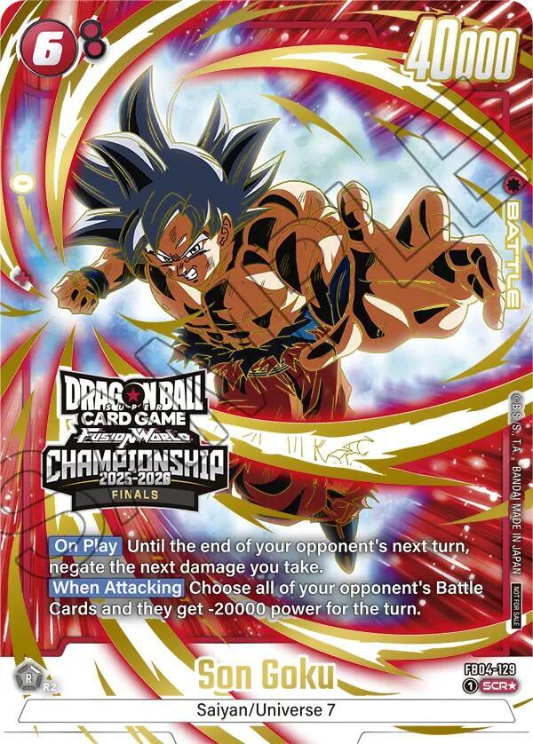 Son Goku (Championship 2025-2026 Finals) FB04-129 card from Tournament and Championship Promos