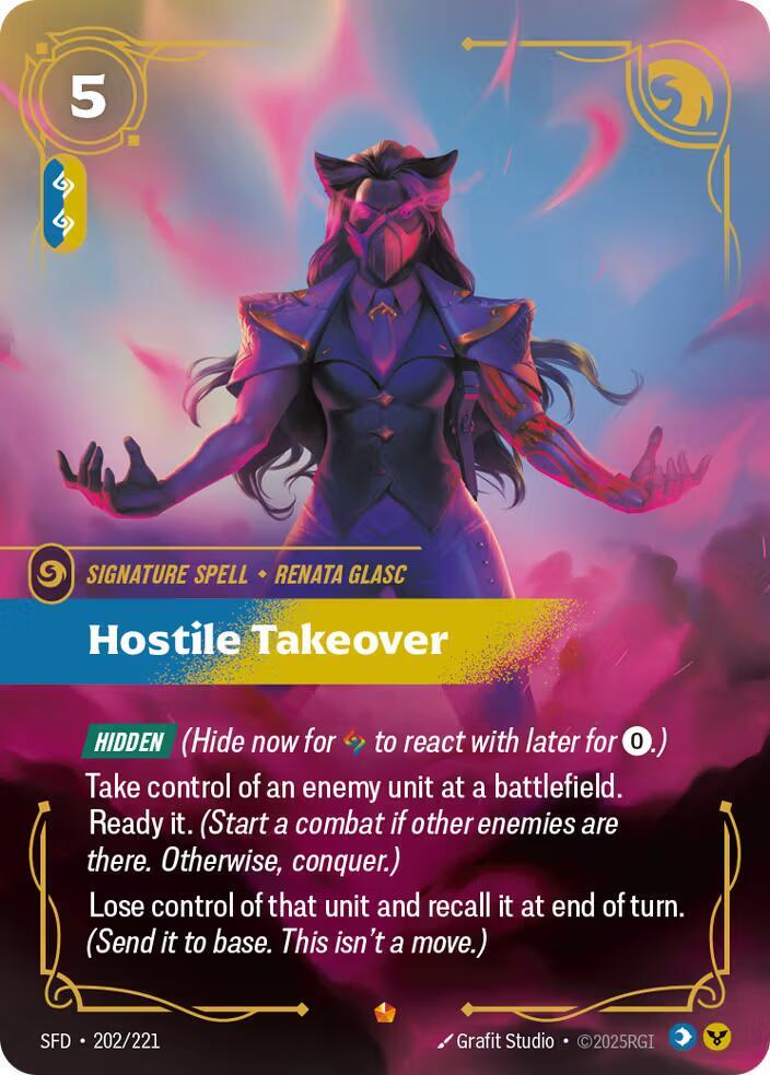 Hostile Takeover 202/221 card from Spiritforged