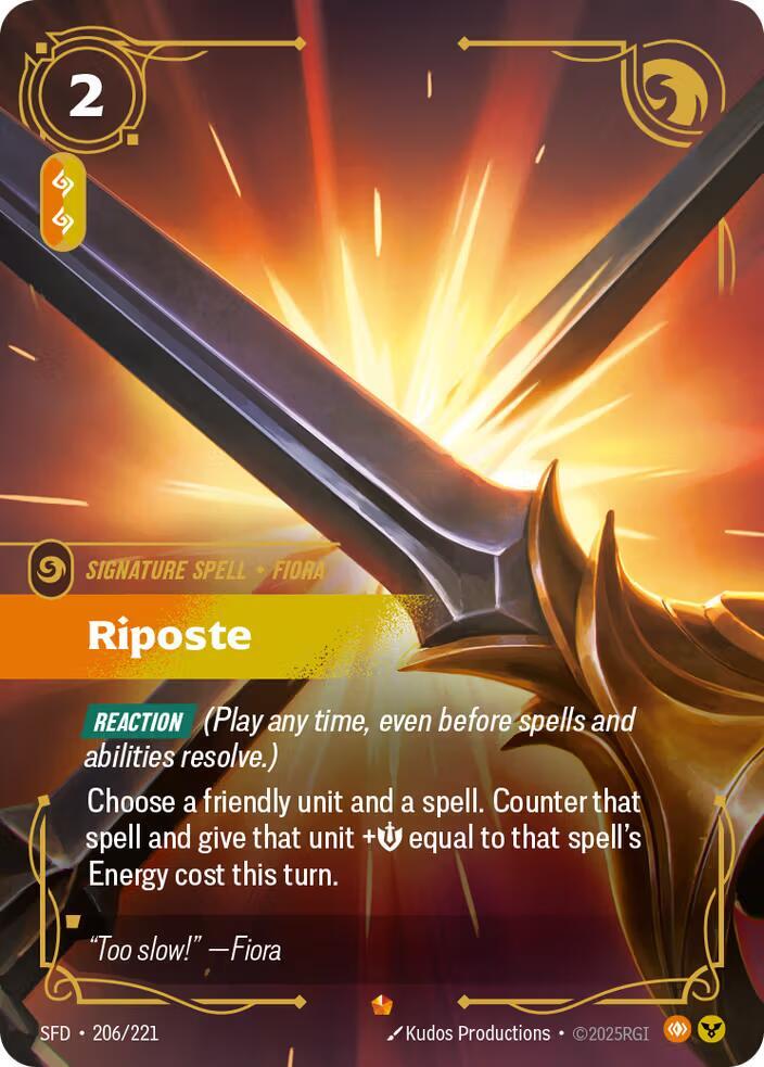 Riposte 206/221 card from Spiritforged