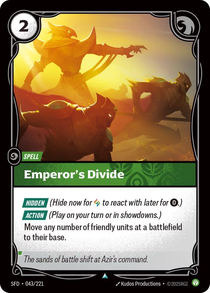 Emperor's Divide 043/221 card from Spiritforged