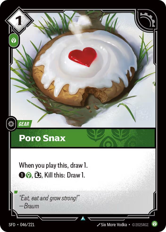 Poro Snax 046/221 card from Spiritforged