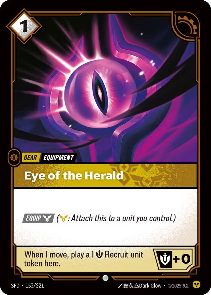 Eye of the Herald 153/221 card from Spiritforged