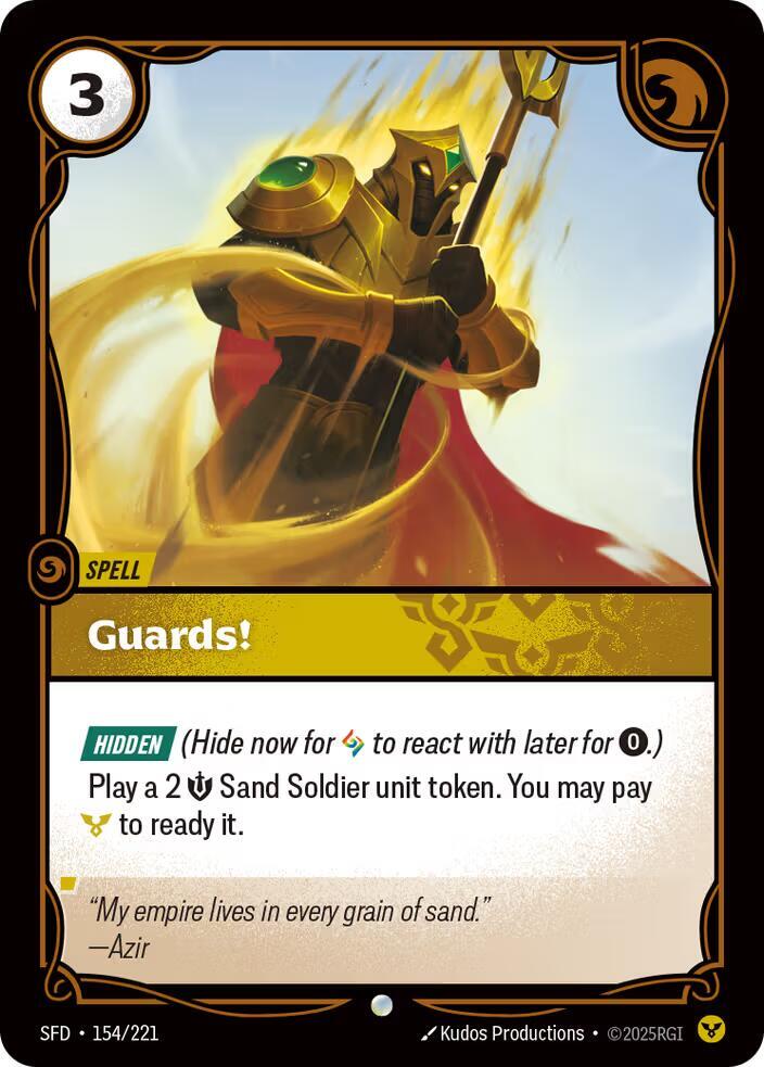 Guards! 154/221 card from Spiritforged