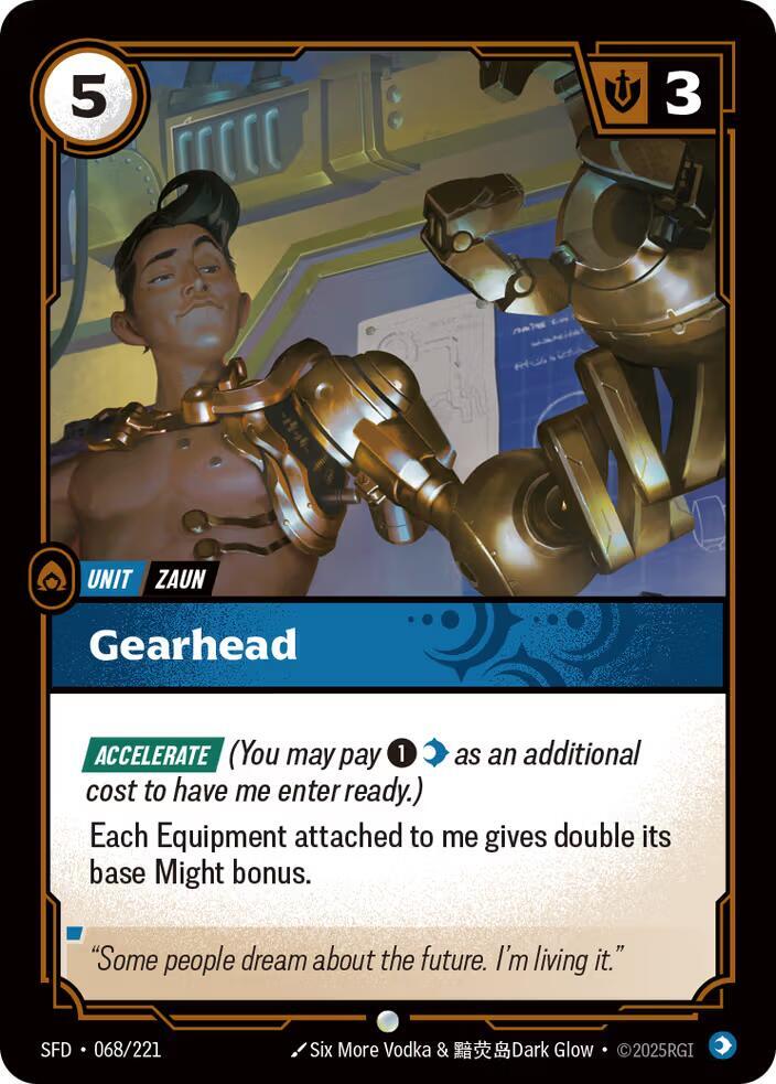 Gearhead 068/221 card from Spiritforged