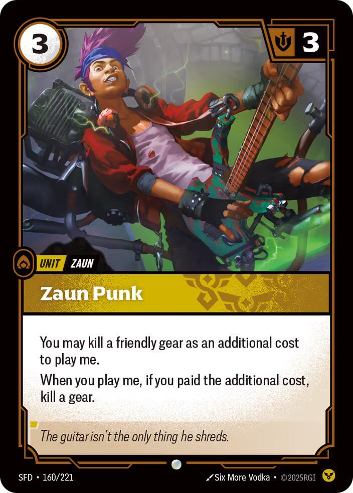 Zaun Punk 160/221 card from Spiritforged