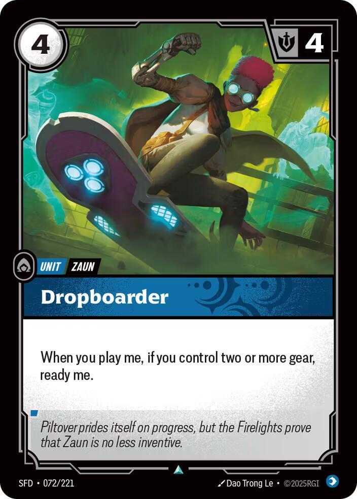 Dropboarder 072/221 card from Spiritforged