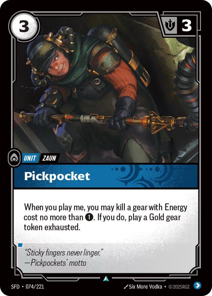 Pickpocket 074/221 card from Spiritforged