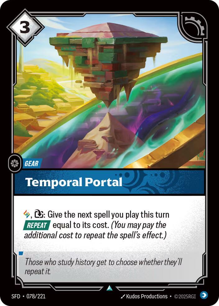 Temporal Portal 078/221 card from Spiritforged