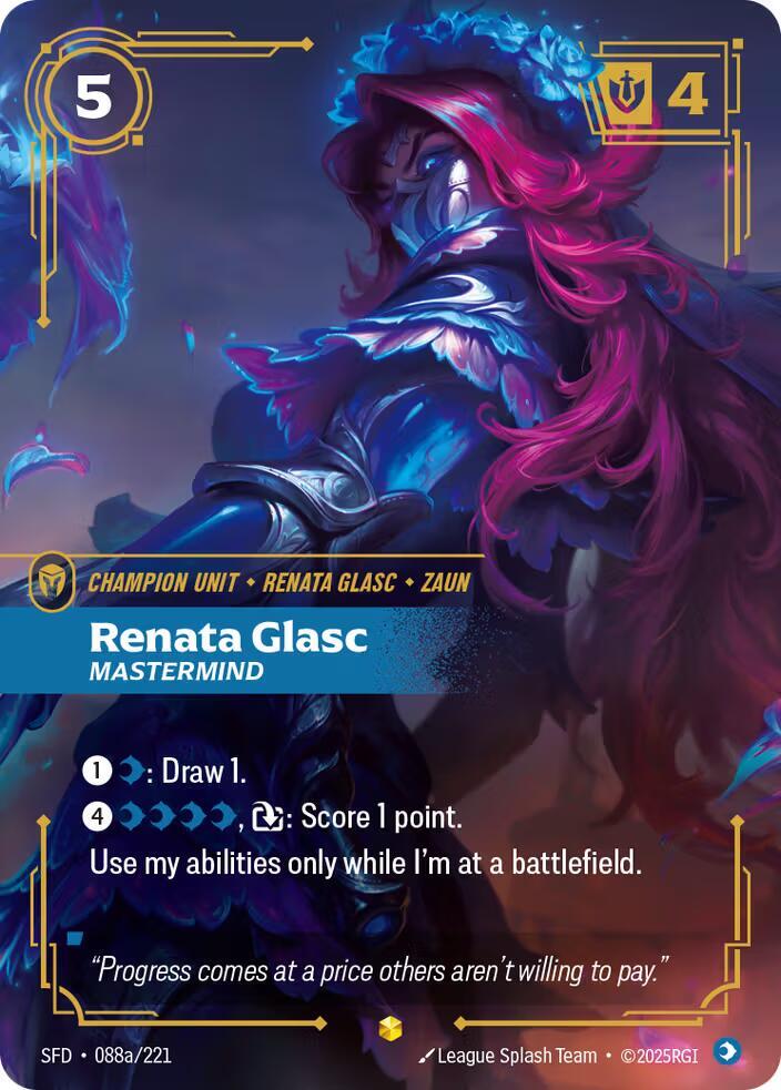 Renata Glasc - Mastermind (Alternate Art) 088a/221 card from Spiritforged