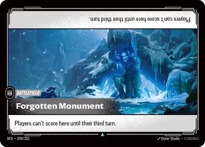 Forgotten Monument 209/221 card from Spiritforged