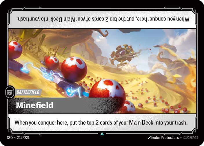 Minefield 212/221 card from Spiritforged
