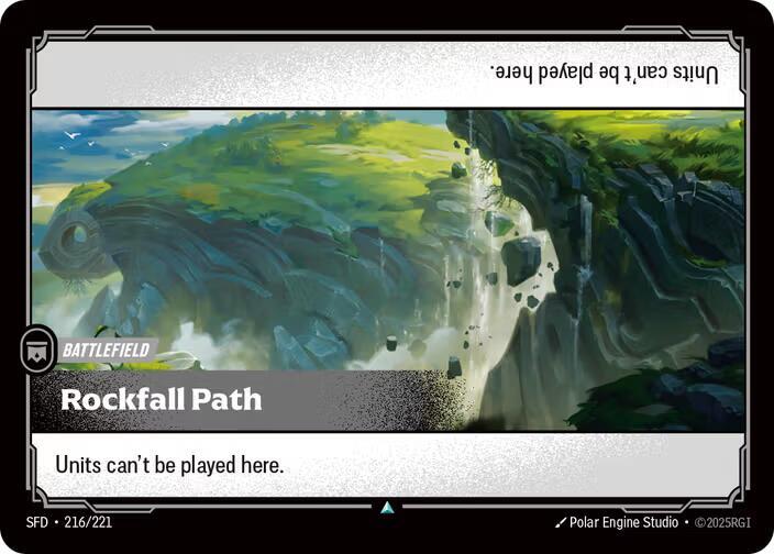 Rockfall Path 216/221 card from Spiritforged