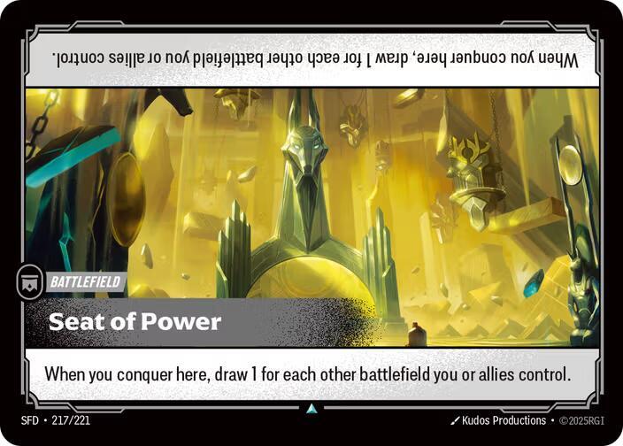 Seat of Power 217/221 card from Spiritforged