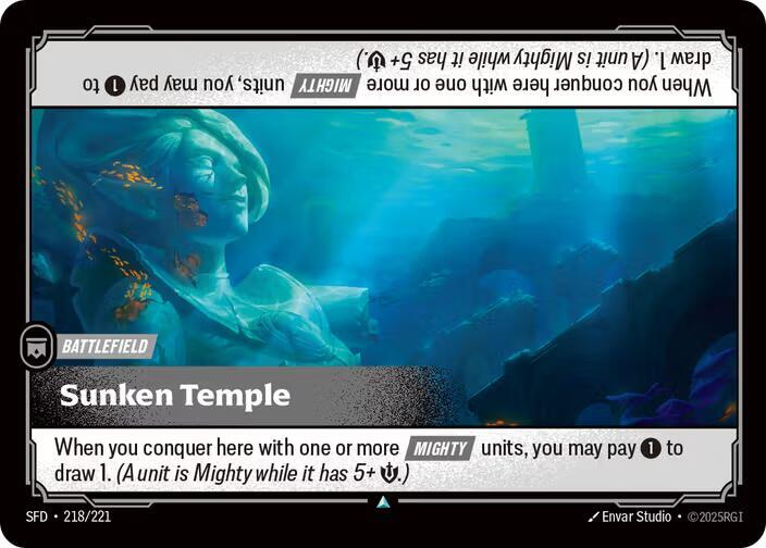 Sunken Temple 218/221 card from Spiritforged