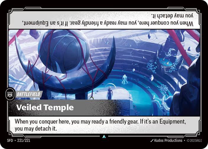 Veiled Temple 221/221 card from Spiritforged