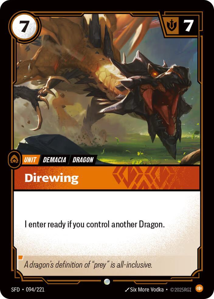 Direwing 094/221 card from Spiritforged