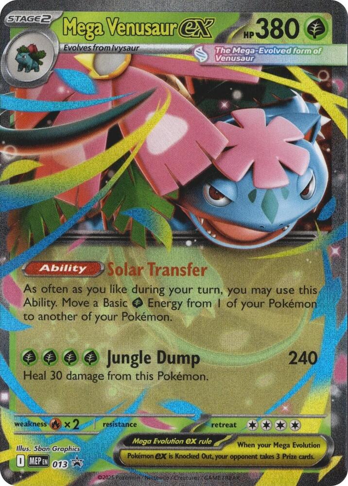 Mega Venusaur ex 013 card from ME: Mega Evolution Promo