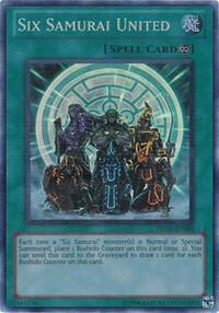 Six Samurai United TU05-EN004 card from Turbo Pack: Booster Five