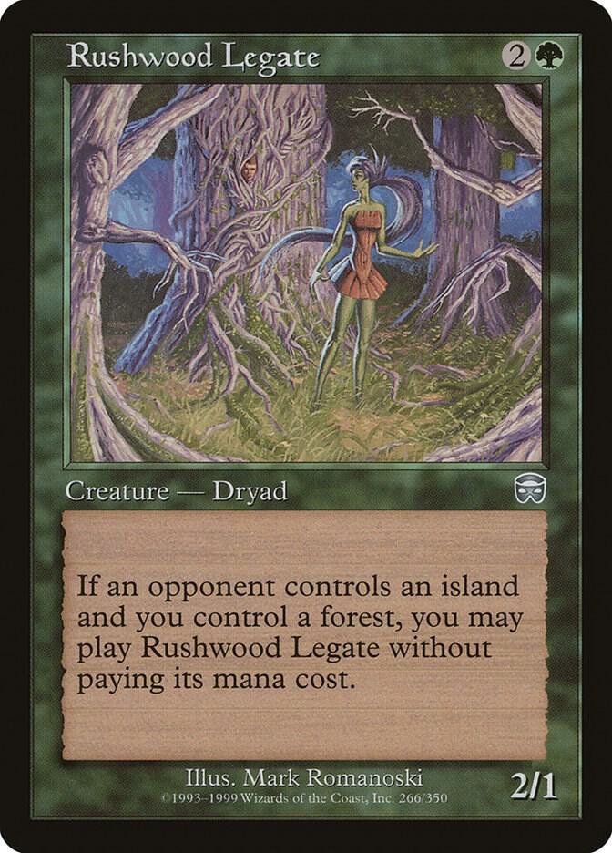 Rushwood Legate 266 card from Mercadian Masques