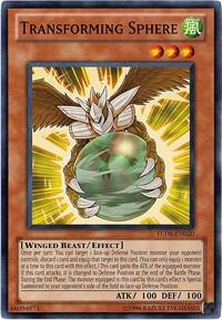 Transforming Sphere TU06-EN020 card from Turbo Pack: Booster Six