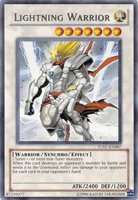 Lightning Warrior TU07-EN007 card from Turbo Pack: Booster Seven