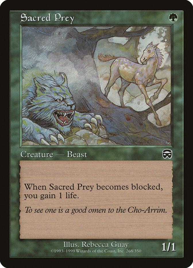 Sacred Prey 268 card from Mercadian Masques