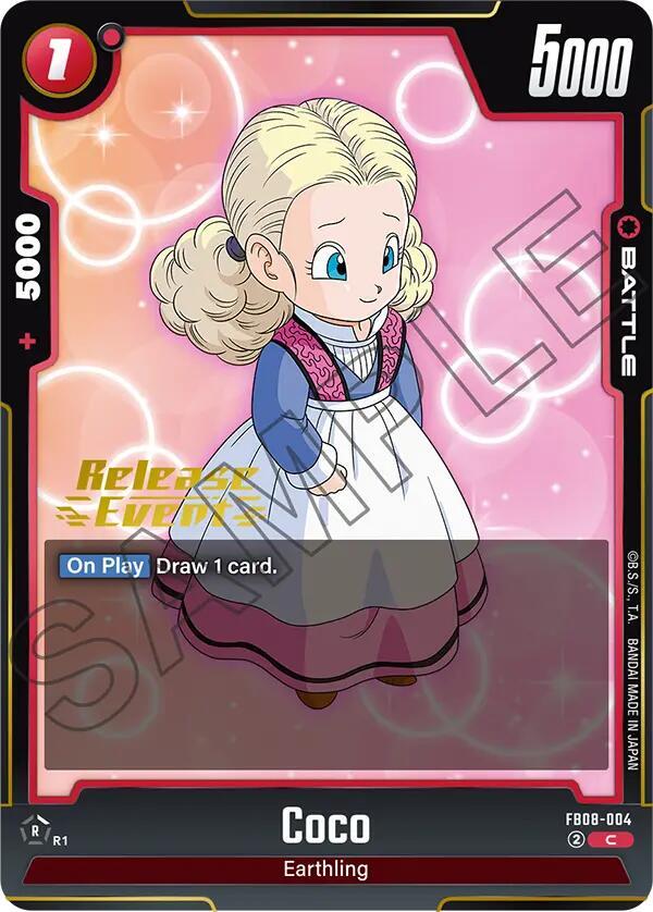 Coco FB08-004 card from Saiyan's Pride Release Event Cards