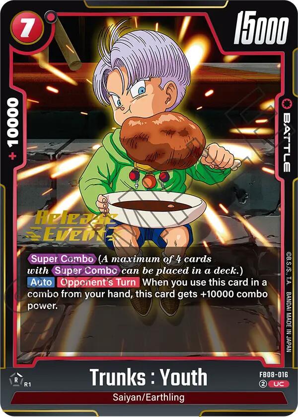 Trunks : Youth FB08-016 card from Saiyan's Pride Release Event Cards