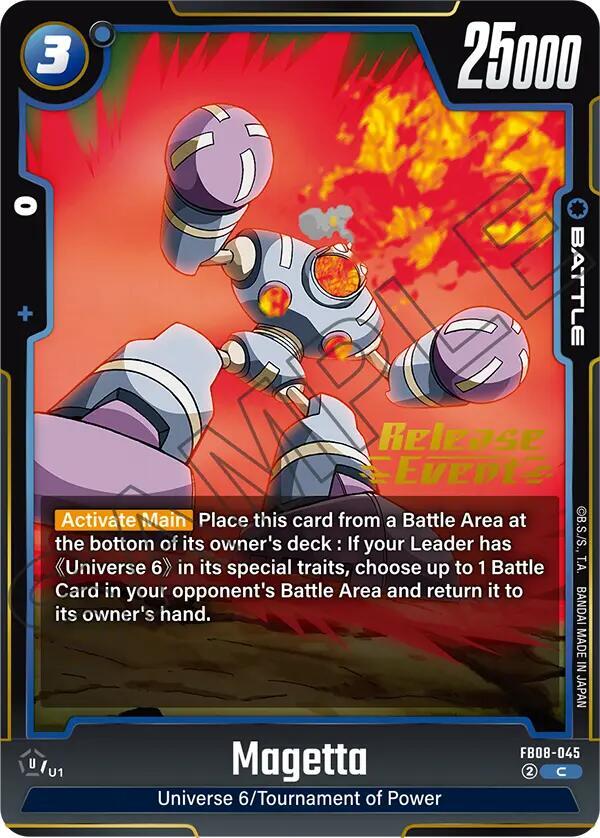Magetta FB08-045 card from Saiyan's Pride Release Event Cards