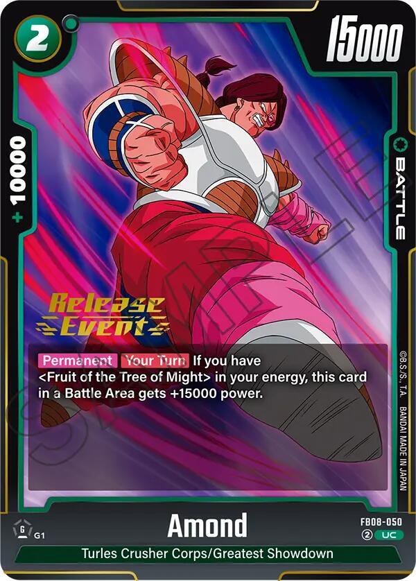 Amond FB08-050 card from Saiyan's Pride Release Event Cards