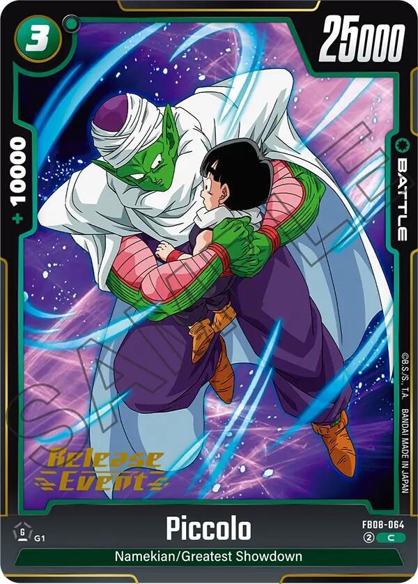 Piccolo FB08-064 card from Saiyan's Pride Release Event Cards