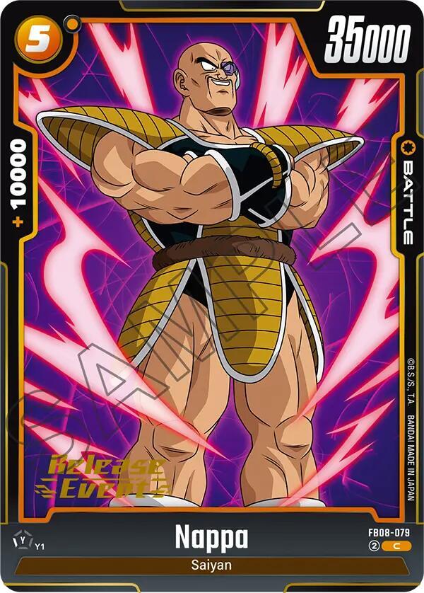 Nappa FB08-079 card from Saiyan's Pride Release Event Cards