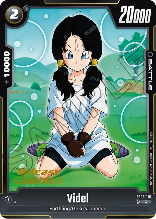 Videl FB08-115 card from Saiyan's Pride Release Event Cards