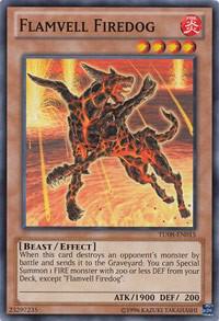 Flamvell Firedog TU08-EN015 card from Turbo Pack: Booster Eight
