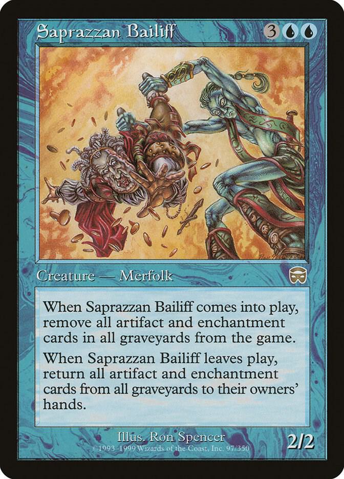Saprazzan Bailiff 97 card from Mercadian Masques