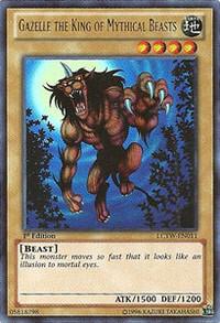 Gazelle the King of Mythical Beasts LCYW-EN011 card from Legendary Collection 3: Yugi's World